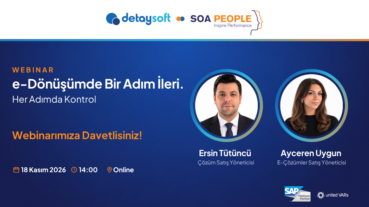 e-Dönüşümde Bir Adım İleri. Her Adımda Kontrol afişi